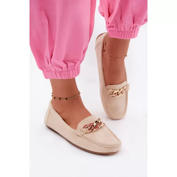  Dámske mokasíny BOTO XA011 BEIGE 