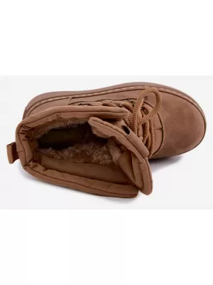 Dámske snehule BIG STAR SHOES UU274190 BROWN/BEIGE