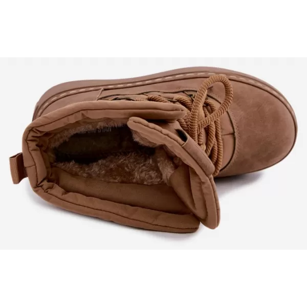  Dámske snehule BIG STAR SHOES UU274190 BROWN/BEIGE 