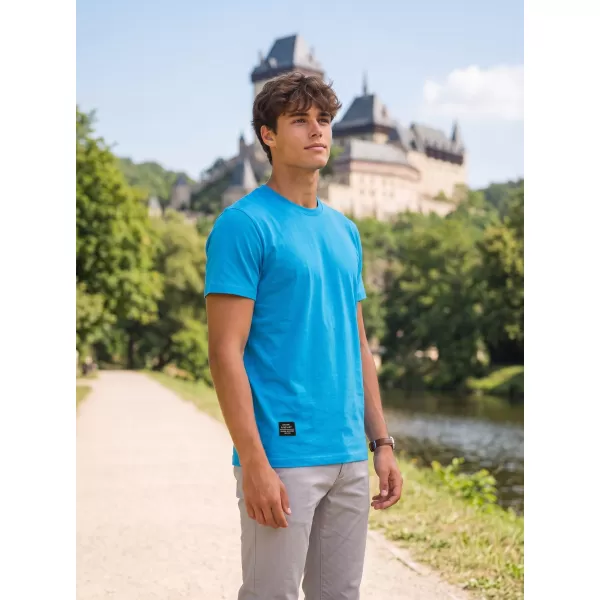 Pánske tričko ALTISPORT NP/ALMST20001 OCEAN BLUE 