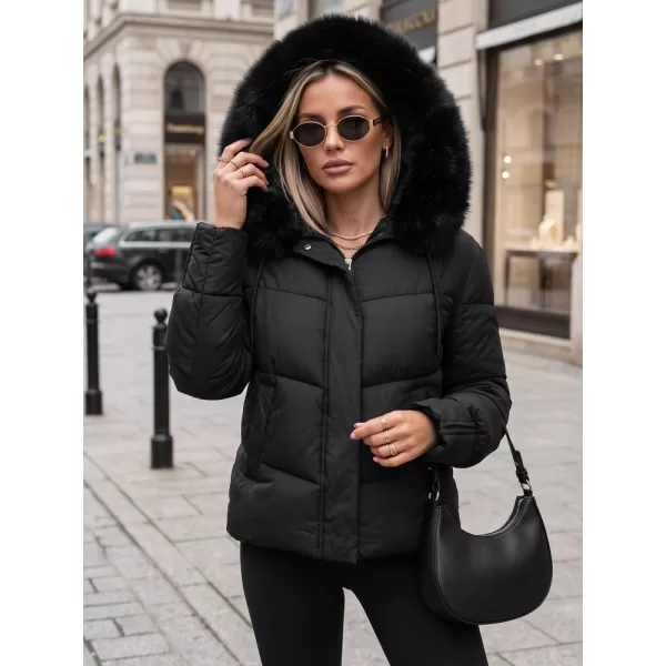  Dámska bunda DSTREET TY5892 ČIERNA 
