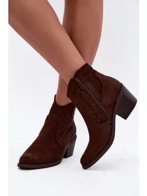 Dámske topánky S.BARSKI HY62-8149 CHOCOLATE