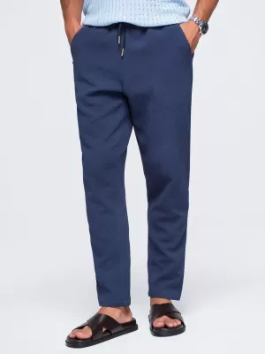 Pánske nohavice OMBRE OM-PACP-0310 NAVY BLUE
