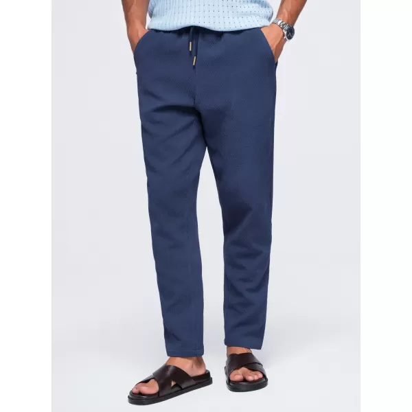  Pánske nohavice OMBRE OM-PACP-0310 NAVY BLUE 