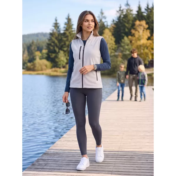  Dámska fleece vesta ALTISPORT ALW002525 SVETLO ŠEDÁ 