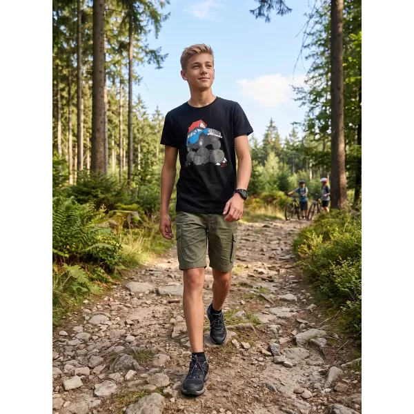  Detské tričko ALPINE PRO ECOMO 4 BLACK VARIANT PC 