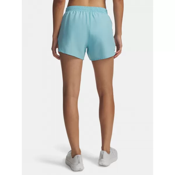  Dámske kraťasy UNDER ARMOUR UA FLY BY 3 SHORTS 1382438-425 MODRÁ 