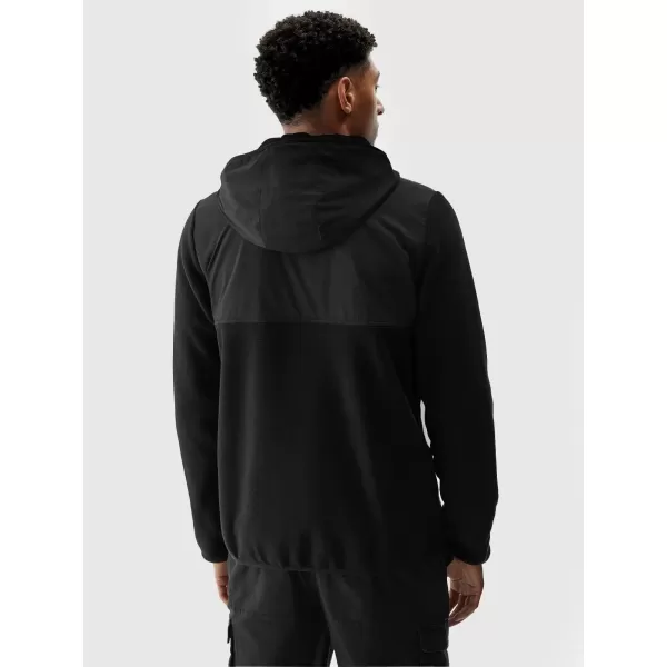 Pánska mikina 4F WMM00TSWSM1768 DEEP BLACK 