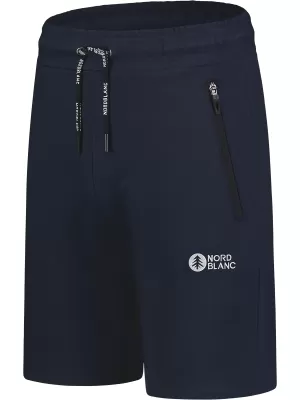 Pánske bavlnené kraťasy NORDBLANC RELAXEDFIT NBSPM8254 TMAVO MODRÁ