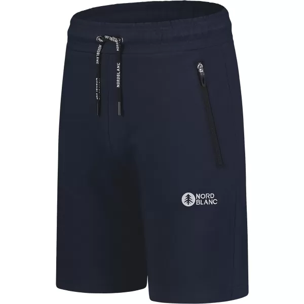  Pánske bavlnené kraťasy NORDBLANC RELAXEDFIT NBSPM8254 TMAVO MODRÁ 