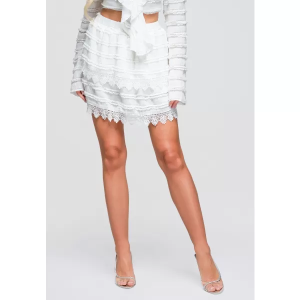  Dámska sukňa OMBRE OW-GL-E0015 WHITE 
