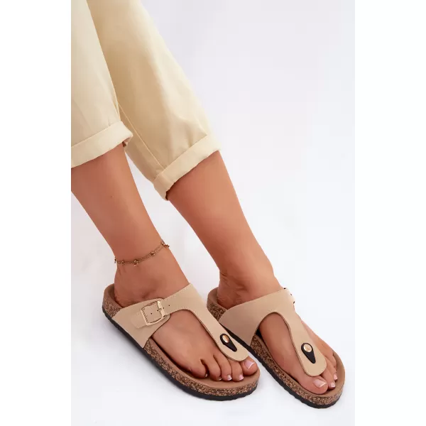 Dámske žabky BOTO 26SD21-101 BEIGE 