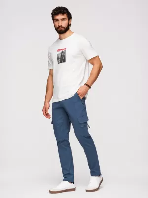 Pánske nohavice OMBRE P1517 DARK BLUE
