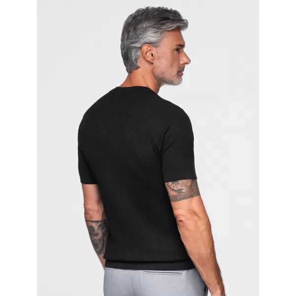  Pánske tričko OMBRE OM-TSCT-0304 BLACK 