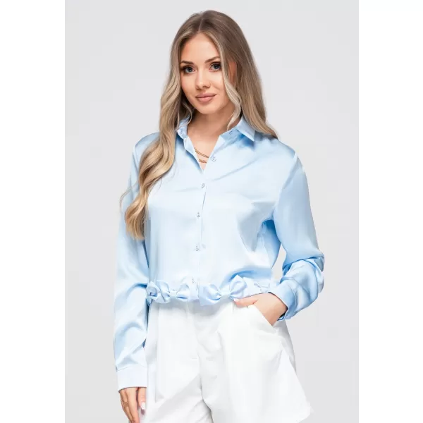  Dámska košeľa OMBRE OW-SH-E0059 BLUE 