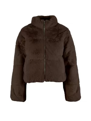 Dámska prešívaná bunda URBAN CLASSICS TB7935-00075 BROWN