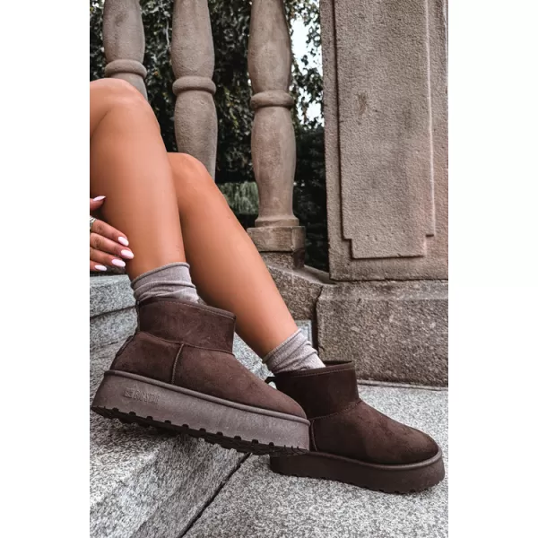  Dámske topánky BIG STAR SHOES UU274223 BROWN/BEIGE SHADOWS 