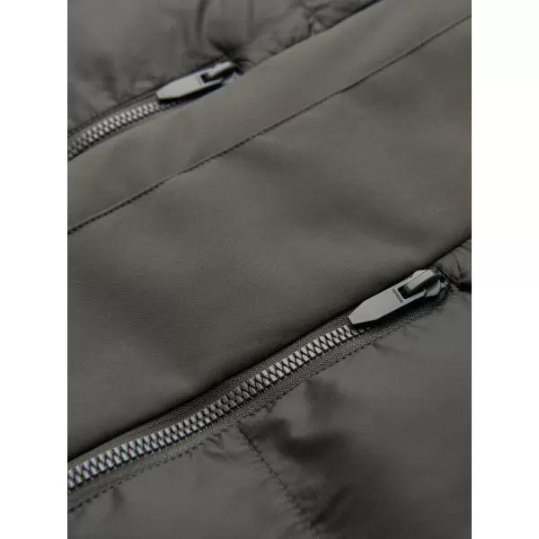  Pánska zimná bunda OMBRE OM-JALJ-0263 DARK OLIVE 