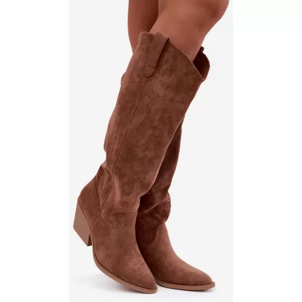  Dámske čižmy BOTO CLS-627 BROWN 