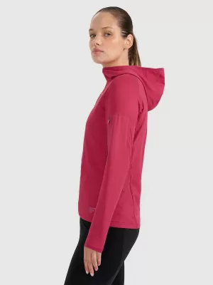 Dámska funkčná mikina 4F WAW25TFSWF591 DARK PINK