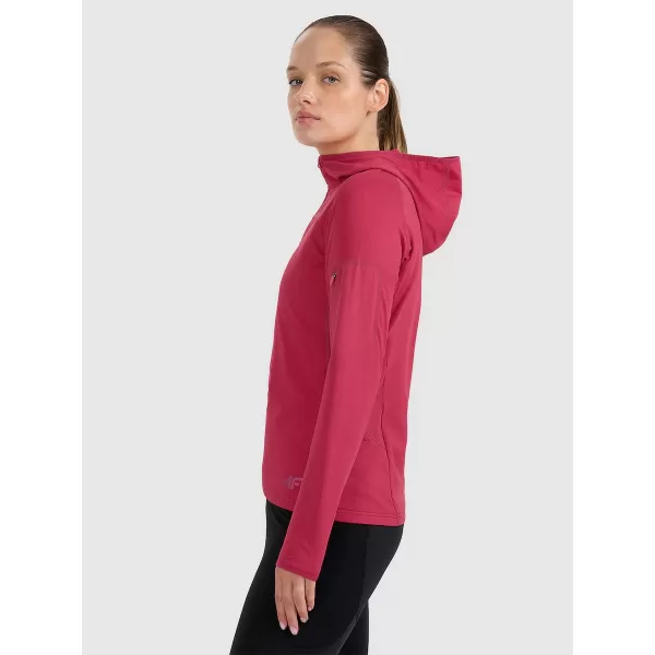  Dámska funkčná mikina 4F WAW25TFSWF591 DARK PINK 