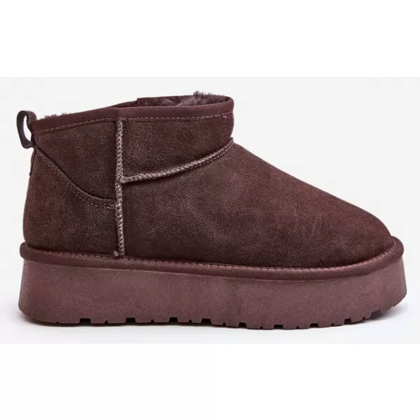  Dámske snehule BOTO W5828 BROWN 