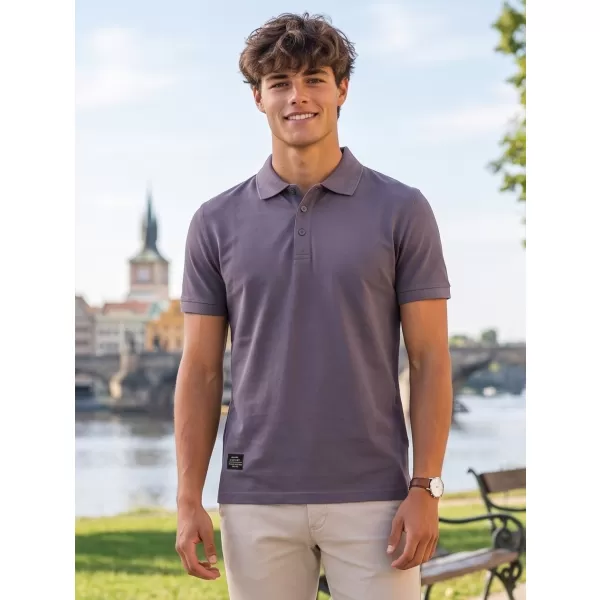  Pánske tričko s golierom ALTISPORT NP/ALMST90601 SLATE GREY 