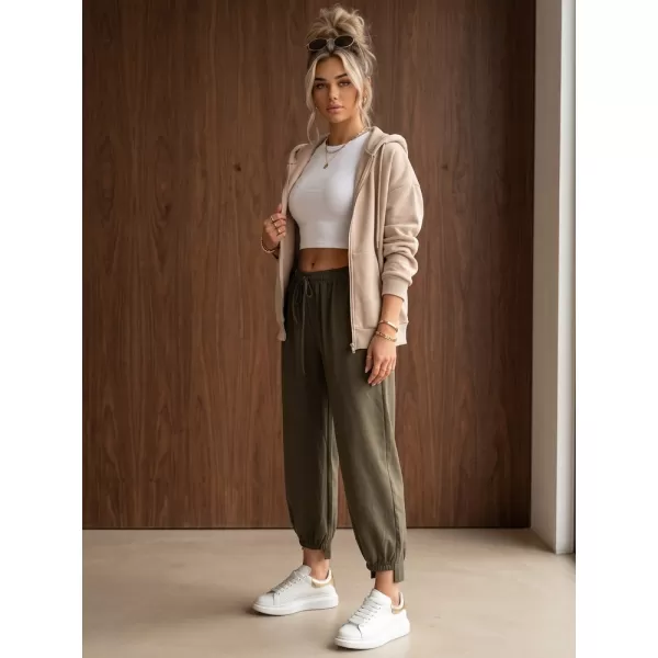  Dámske nohavice DSTREET UY3167 OLIVOVÁ 