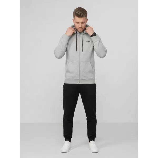  Pánska mikina 4F WMM00TSWSM2550 COLD LIGHT GREY MELANGE 
