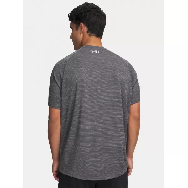  Pánske tričko UNDER ARMOUR TECH TEXTURED SS 1382796-026 ŠEDÁ 
