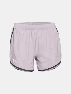 Dámske kraťasy UNDER ARMOUR W UA FLY BY 2.0 SHORT 1350196-585 FIALOVÁ