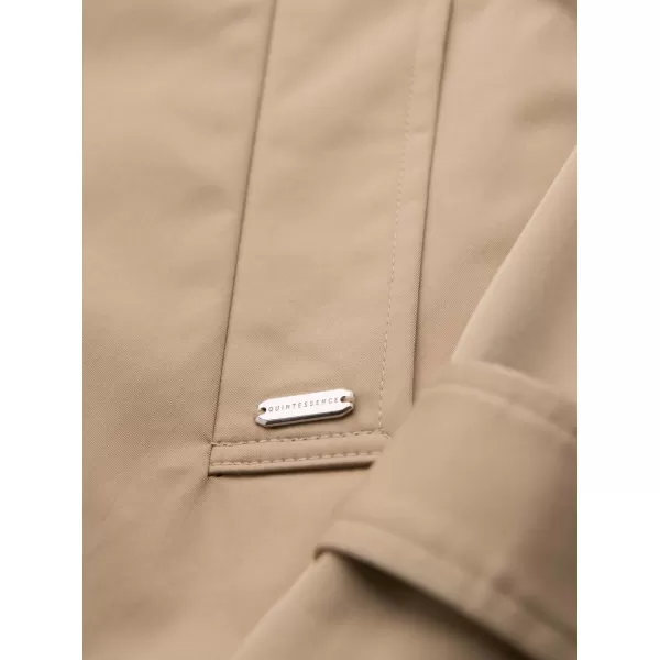  Pánsky kabát OMBRE OM-COLC-0146 BEIGE 