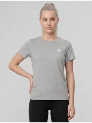 Dámske tričko 4F WMM00TTSHF3308 COLD LIGHT GREY MELANGE
