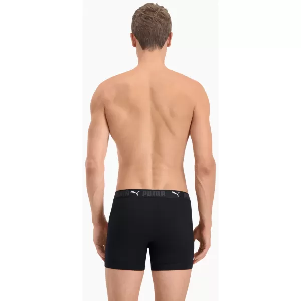  Pánske boxerky PUMA SPORT COTTON BOXER 2P 93552101 BLACK 