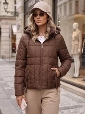 Dámska bunda DSTREET TY5861 HNEDÁ