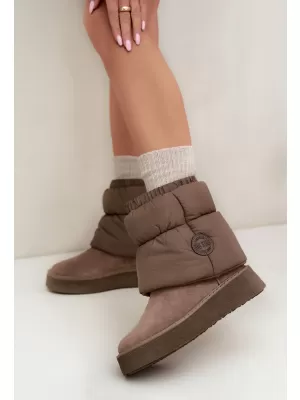 Dámske snehule BIG STAR SHOES UU274732 DARK BEIGE