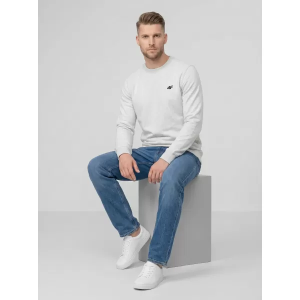  Pánska mikina 4F WMM00TSWSM2549 COLD LIGHT GREY MELANGE 