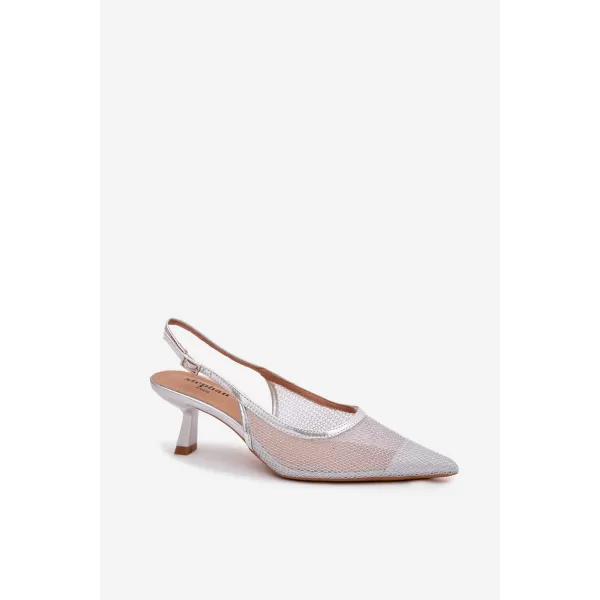  Dámske sandále BOTO QQ-213 SILVER 