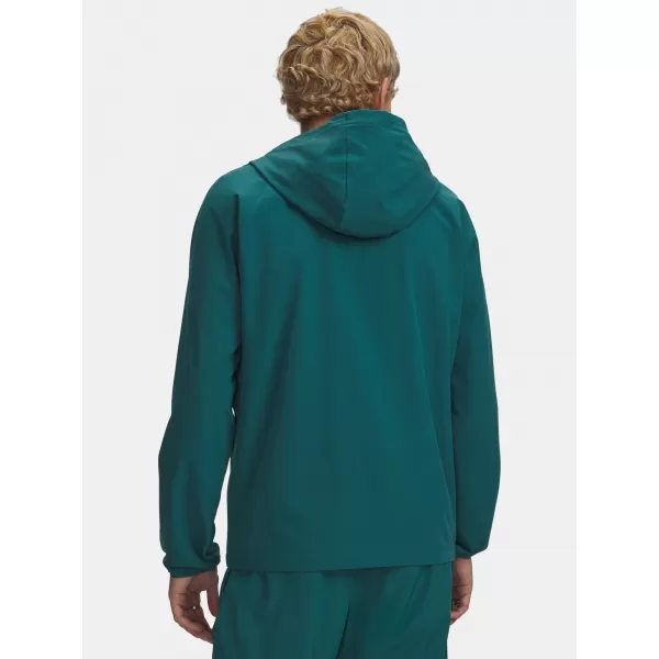  Pánska bunda UNDER ARMOUR VIBE WOVEN JACKET 6003001-338 ZELENÁ 