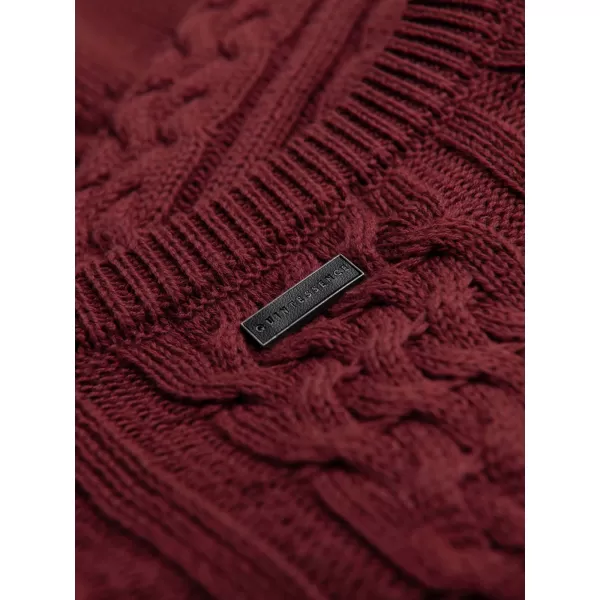  Pánsky sveter OMBRE OM-SWSW-0191 BURGUNDY 
