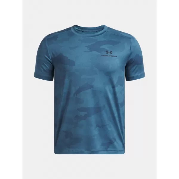  Chlapčenské tričko UNDER ARMOUR VANISH PRINTED SS 6005133-498 MODRÁ 