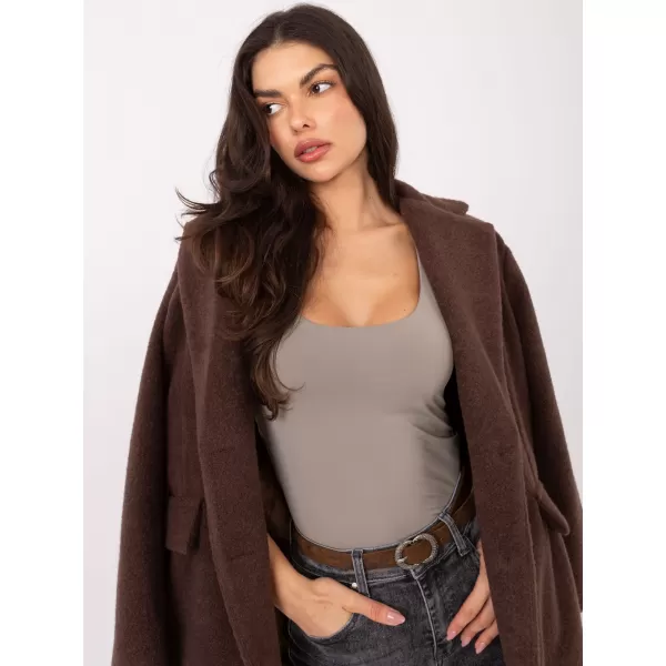  Dámsky top SUBLEVEL D12099M02803A DARK BEIGE 