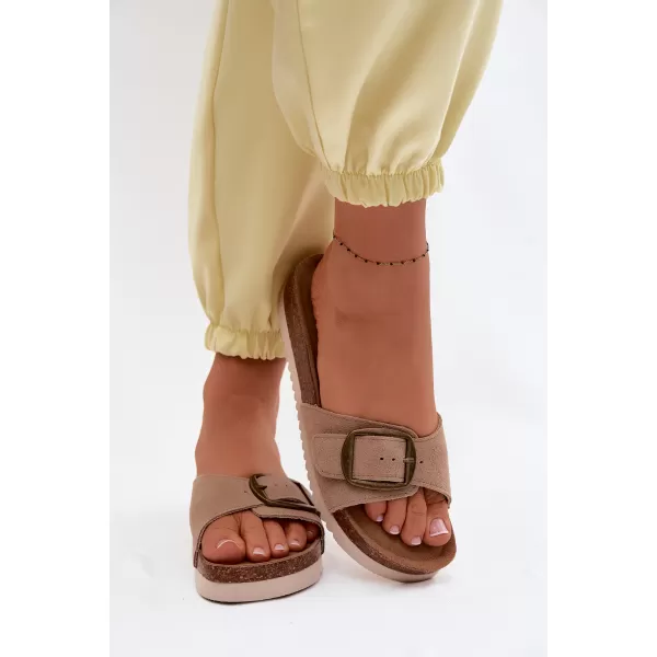  Dámske šľapky BOTO 2833 KHAKI 