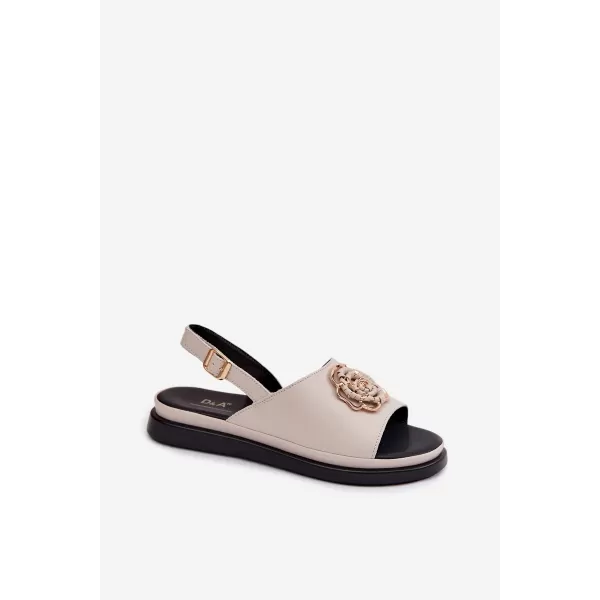  Dámske sandále S.BARSKI GR61-5937 BEIGE 