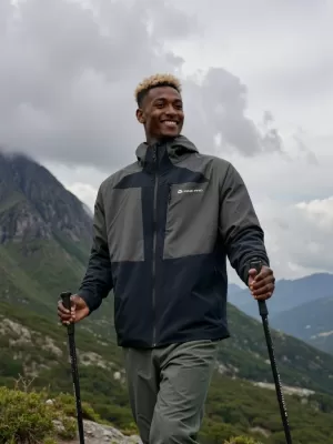 Pánska outdoorová bunda ALPINE PRO TEMUN BLACK