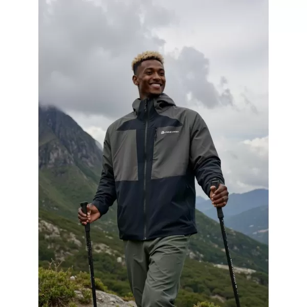 Pánska outdoorová bunda ALPINE PRO TEMUN BLACK 