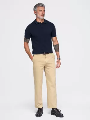 Pánske polo tričko OMBRE OM-POSS-0178 NAVY BLUE