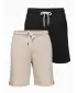 Pánsky set kraťas OMBRE Z124 BLACK/BEIGE