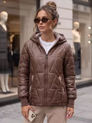 Dámska bunda DSTREET TY5782 HNEDÁ