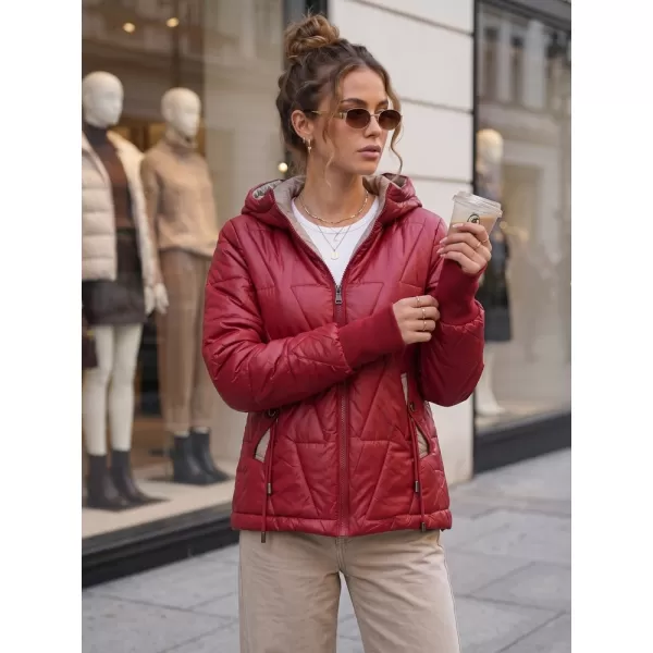  Dámska bunda DSTREET TY5785 BORDOVÁ 